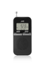 Przenośne radio JVC RA-E411B czarne ultralekkie 80g Tuner AM/FM