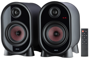 Głośniki aktywne AKAI AHS-500A, 2×25W RMS, Bluetooth 5.1, AUX, FM, MP3/WAV/FLAC, pilot, LED