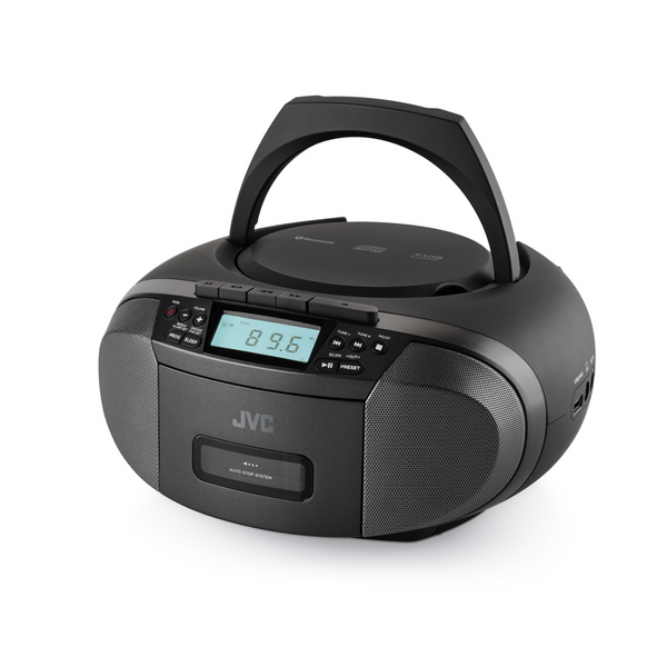 Boombox JVC RC-E444B CD/USB, kaseta, Bluetooth, radio FM