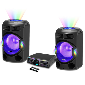 Power Audio AKAI Y3 BT 400W RMS, FM, USB/SD, mikrofon bezprzewodowy