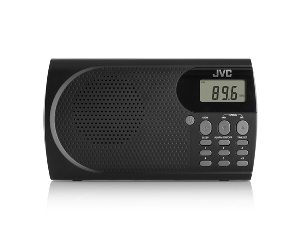 Przenośne radio JVC RA-E431B czarne Tuner FM Antena 