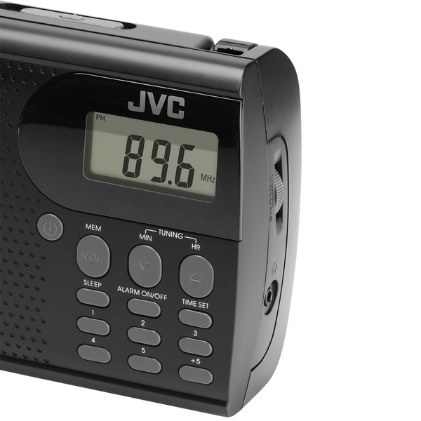 Przenośne radio JVC RA-E431B czarne Tuner FM Antena