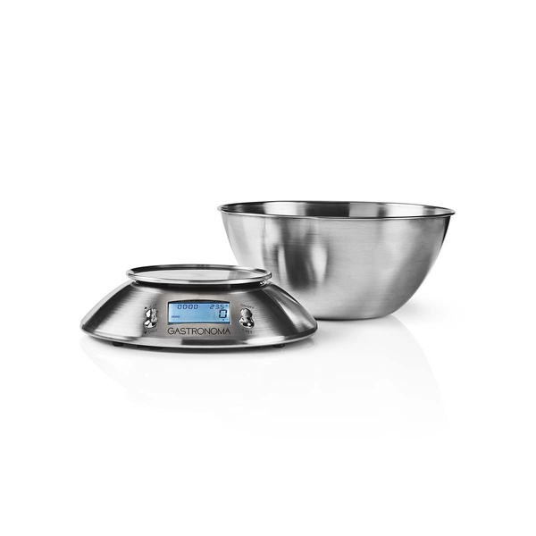 Gastronoma Waga kuchenna cyfrowa 5 kg, misa stalowa, timer, termometr, LCD