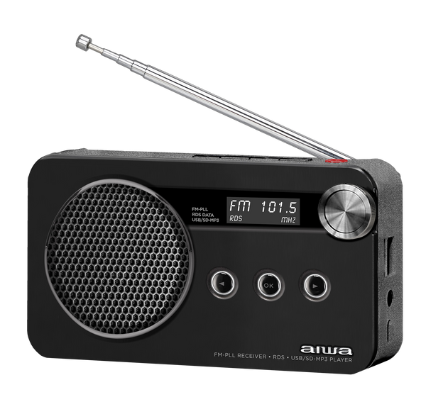 Radio FM AIWA RS-77PLL/BK czarny