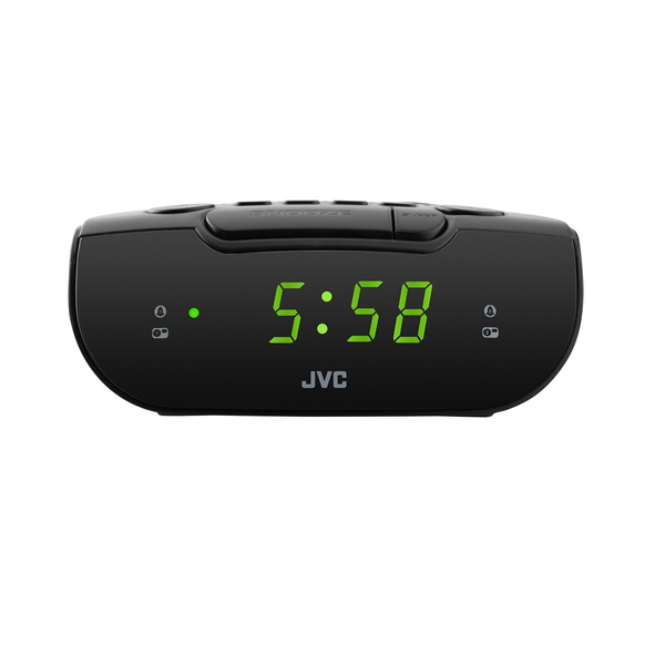 Radiobudzik JVC RA-E111B czarny Tuner AM/FM LED DRZEMKA