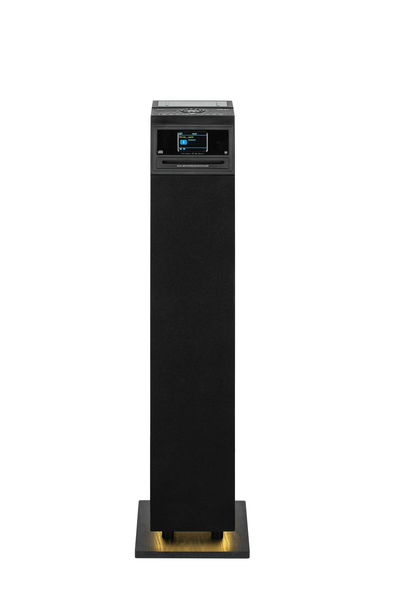 Kolumna aktywna AKAI AEROBEAT PILLAR, 60W RMS, Bluetooth 5.0, USB/SD/CD, AUX, FM, TFT 2,8″