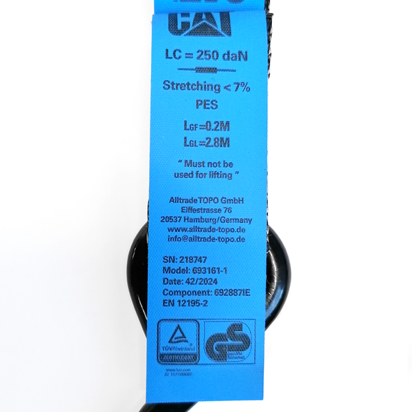 Pasy transportowe CAT 980489IE 2szt/2,5cm x 2,5m/250kg