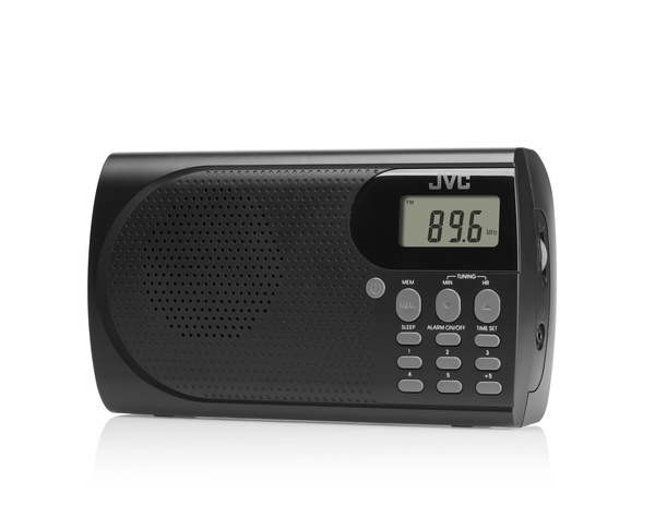 Przenośne radio JVC RA-E431B czarne Tuner FM Antena 