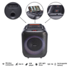 Party Speaker AKAI ABTS-V30, 40W RMS, 400W PMPO, Bluetooth 5.0, FM, AUX, bateria 3600 mAh