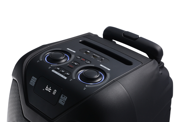 Party Speaker AKAI ABTS-X10 PLUS, 50W RMS, Bluetooth, USB/AUX/FM, EQ, bateria 12V 4,5Ah