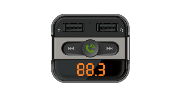 Transmiter FM AKAI FMT-20BT BT 4.2, USB 23GB, ładowanie 5V/2.4A, zestaw głośnomówiący