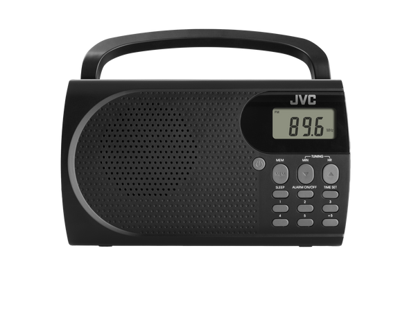 Przenośne radio JVC RA-E431B czarne Tuner FM Antena 