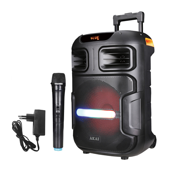Party Speaker AKAI ABTS-X5 FUSION, 50W RMS, Bluetooth, TWS, USB/TF/AUX, mikrofon bezprzewodowy