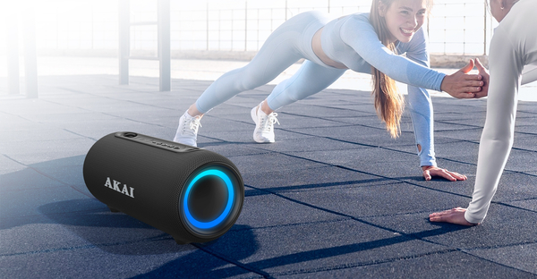 Głośnik Bluetooth AKAI ABTSW-40, 15W RMS, IPX5, TWS, USB, bateria 3600 mAh