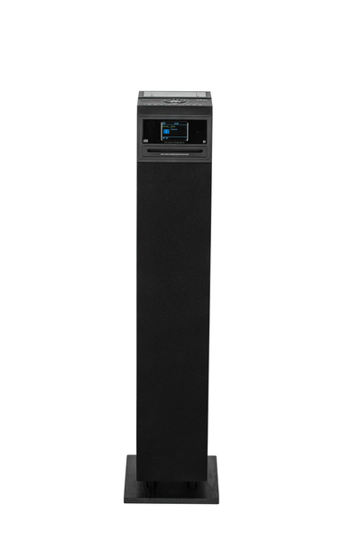 Kolumna aktywna AKAI AEROBEAT PILLAR, 60W RMS, Bluetooth 5.0, USB/SD/CD, AUX, FM, TFT 2,8″