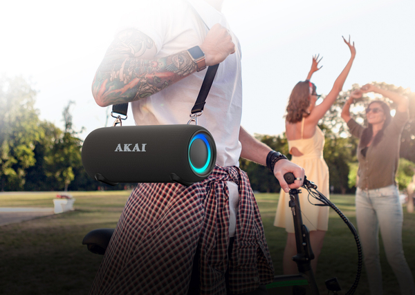 Głośnik Bluetooth AKAI ABTSW-40, 15W RMS, IPX5, TWS, USB, bateria 3600 mAh