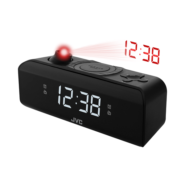 Radiobudzik JVC RA-E211B czarny Tuner FM LED Drzemka