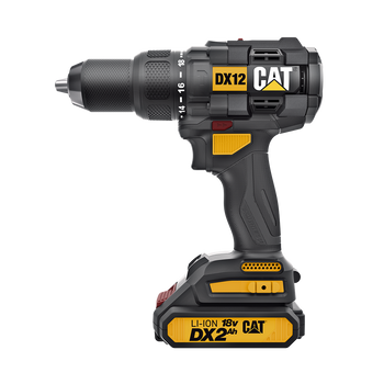 Udarowa wiertarko-wkrętarka akumulatorowa CAT DX12 18V