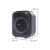 Party Speaker AKAI ABTS-V30, 40W RMS, 400W PMPO, Bluetooth 5.0, FM, AUX, bateria 3600 mAh