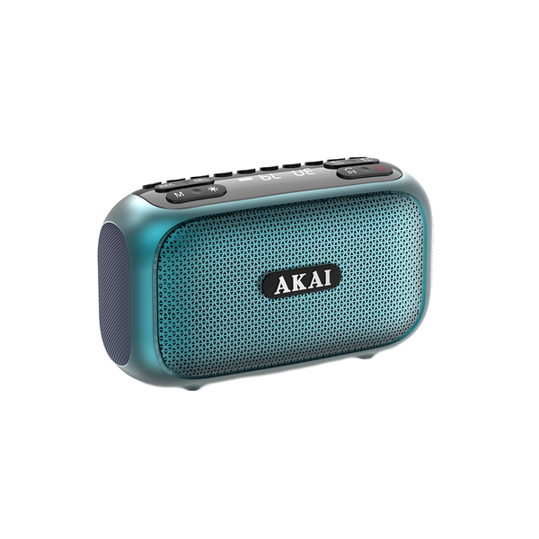Radio przenośne AKAI APR-700, 2×3W RMS, Bluetooth, FM, USB/SD/AUX, RGB LED, bateria 1800 mAh