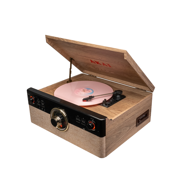 Gramofon AKAI ATT-300CC Bluetooth 5.0 CD Kaseta FM 2×9W