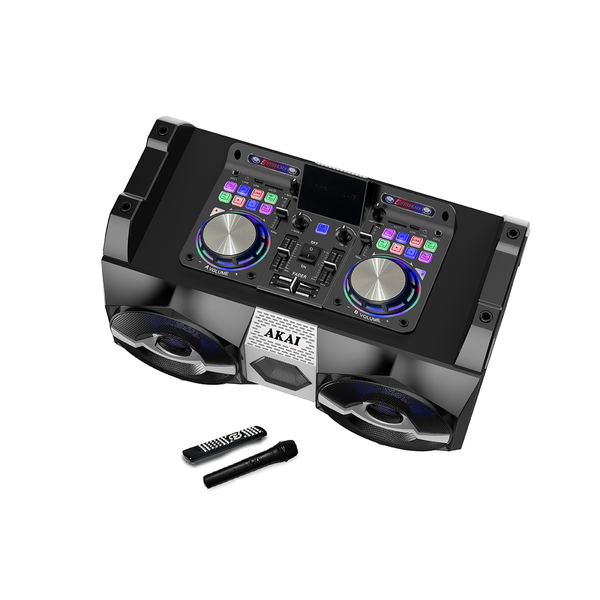 Power Audio AKAI DJ-S1HB 120W RMS, Bluetooth 5.0, FM, USB/SD