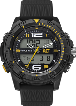Zegarek analogowy CAT Basecamp ABS - silikonowy pasek