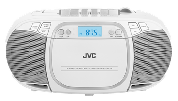 Radioodtwarzacz CD JVC RC-E451W biały Boombox Tuner FM USB